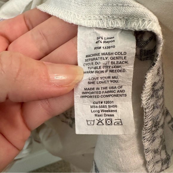 Show Me Your Mumu Seashell Long Maxi Dress SZ L - Picture 5 of 6